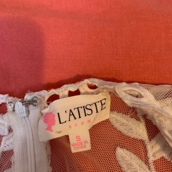 Latiste White Lace Romper - Picture 3 of 3